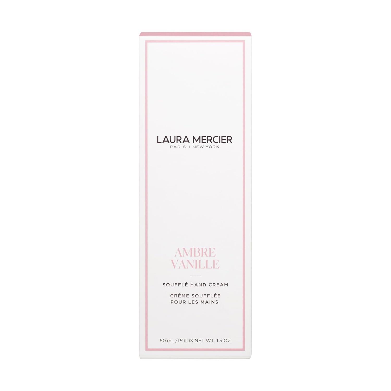 imageLaura Mercier Souffl Hand Cream 24HR Hydration Nourishes and Repairs Instantly Moisturizes and Improves Skin Texture Infused with Shea Mango and Cocoa Butters Holiday GiftAmbre Vanille