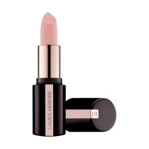 Laura Mercier Caviar Smoothing Matte Lipstick, 16HR Hydration, Long Lasting Wear, High Impact Color, Smudge- & Transfer-Proof, Hyaluronic Acid and Vitamin E Infused(136 Chantilly Lace – Pale Muted Peach Beige)