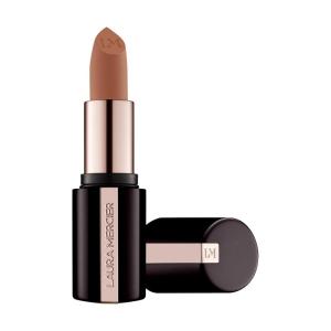 Laura Mercier Caviar Smoothing Matte Lipstick, 16HR Hydration, Long Lasting Wear, High Impact Color, Smudge- & Transfer-Proof, Hyaluronic Acid and Vitamin E Infused(143 Nude Sateen – Warm Toned  Medium Peach)