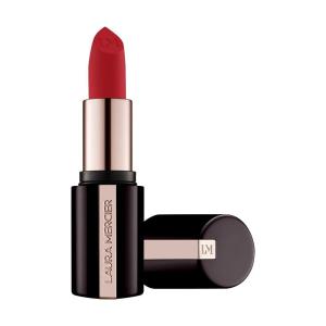 Laura Mercier Caviar Smoothing Matte Lipstick, 16HR Hydration, Long Lasting Wear, High Impact Color, Smudge- & Transfer-Proof, Hyaluronic Acid and Vitamin E Infused(520 Scarlet Velvet)