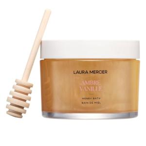 Laura Mercier Honey Bath Gel, Foaming Bubble Bath, Long-Lasting Hydration, Helps Maintain Skin’s Moisture, Provides Visible Radiance, Suitable for All Skin Types(Ambre Vanille)