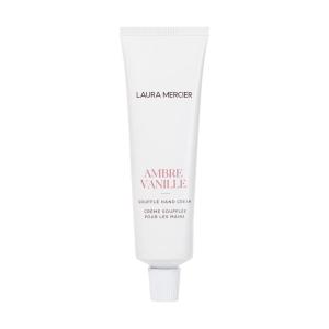 Laura Mercier Soufflé Hand Cream, 24HR Hydration, Nourishes and Repairs, Instantly Moisturizes and Improves Skin Texture, Infused with Shea, Mango, and Cocoa Butters, Holiday Gift(Ambre Vanille)