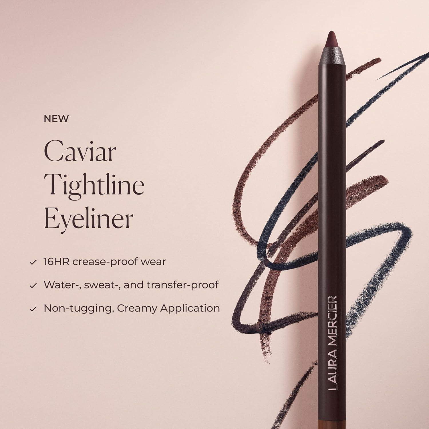 imageLaura Mercier Caviar Tightline Eyeliner and Pencil Sharpener Bundle Long Lasting Color Creaseproof Waterproof Shade Bronze Includes Cleaning Pick