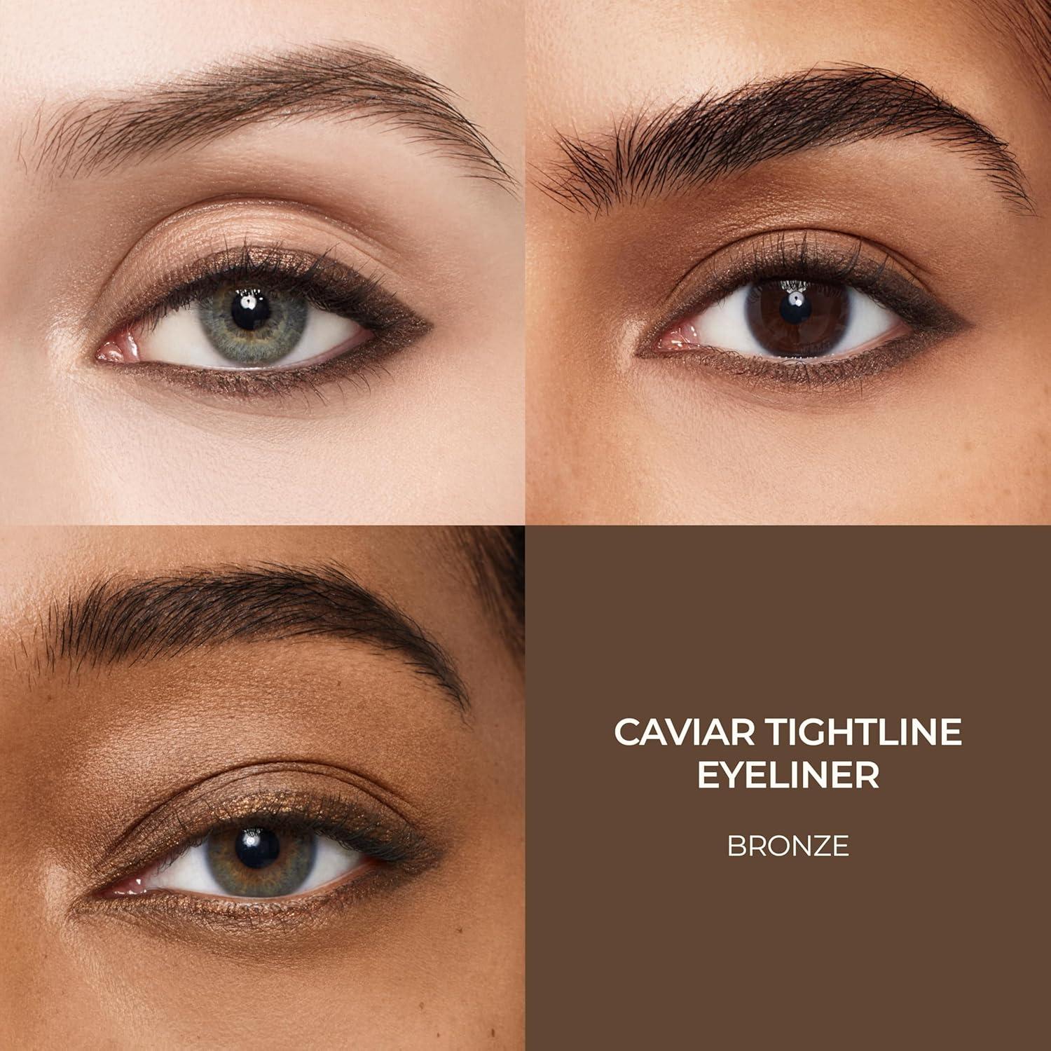 imageLaura Mercier Caviar Tightline Eyeliner and Pencil Sharpener Bundle Long Lasting Color Creaseproof Waterproof Shade Bronze Includes Cleaning Pick