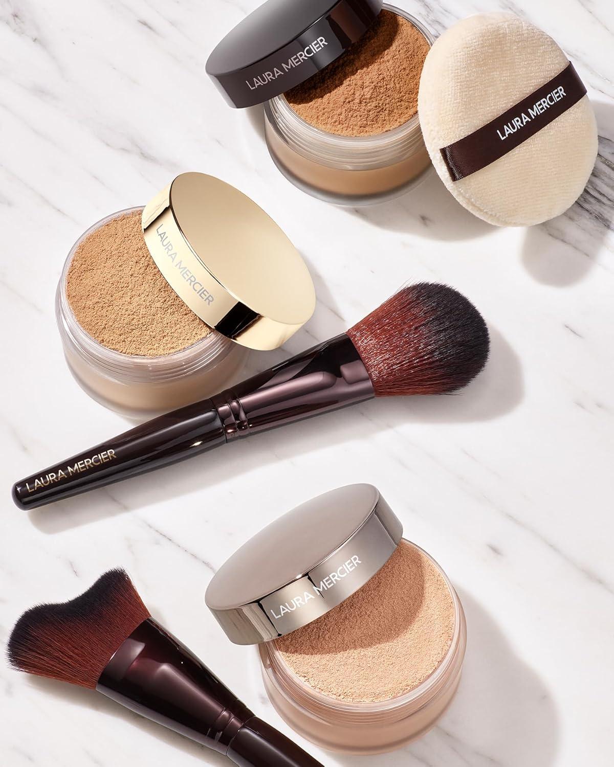 imageLaura Mercier Foundation and Finishing Powder Face Brushes Use to Apply Color and Contour Designed for Expert Even and Smooth ApplicationGlow Powder Brush