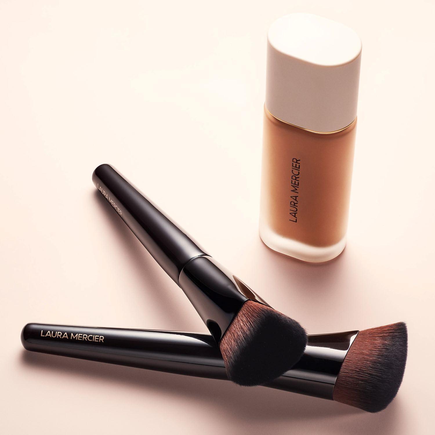 imageLaura Mercier Foundation and Finishing Powder Face Brushes Use to Apply Color and Contour Designed for Expert Even and Smooth ApplicationReal Flawless Foundation Brush
