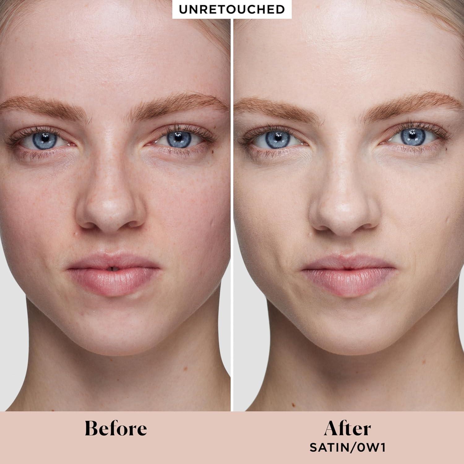 imageLaura Mercier Real Flawless Waterproof Liquid Foundation 12 HR FadeProof Wear Hydrating 0W1 Satin  Real Flawless Weightless Perfecting Serum Concealer 16HR CreaseProof Wear 0W1 Bundle