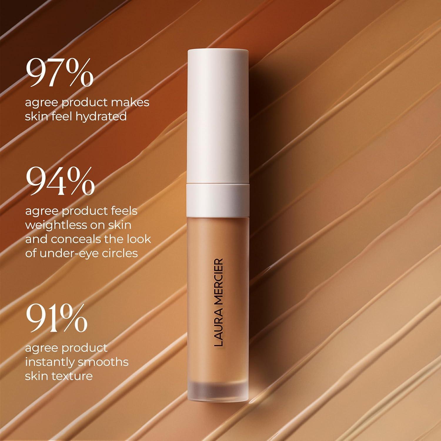 imageLaura Mercier Real Flawless Waterproof Liquid Foundation 12 HR FadeProof Wear Hydrating 5W1 Sienna  Real Flawless Weightless Perfecting Serum Concealer 16HR CreaseProof Wear 5W1 Bundle