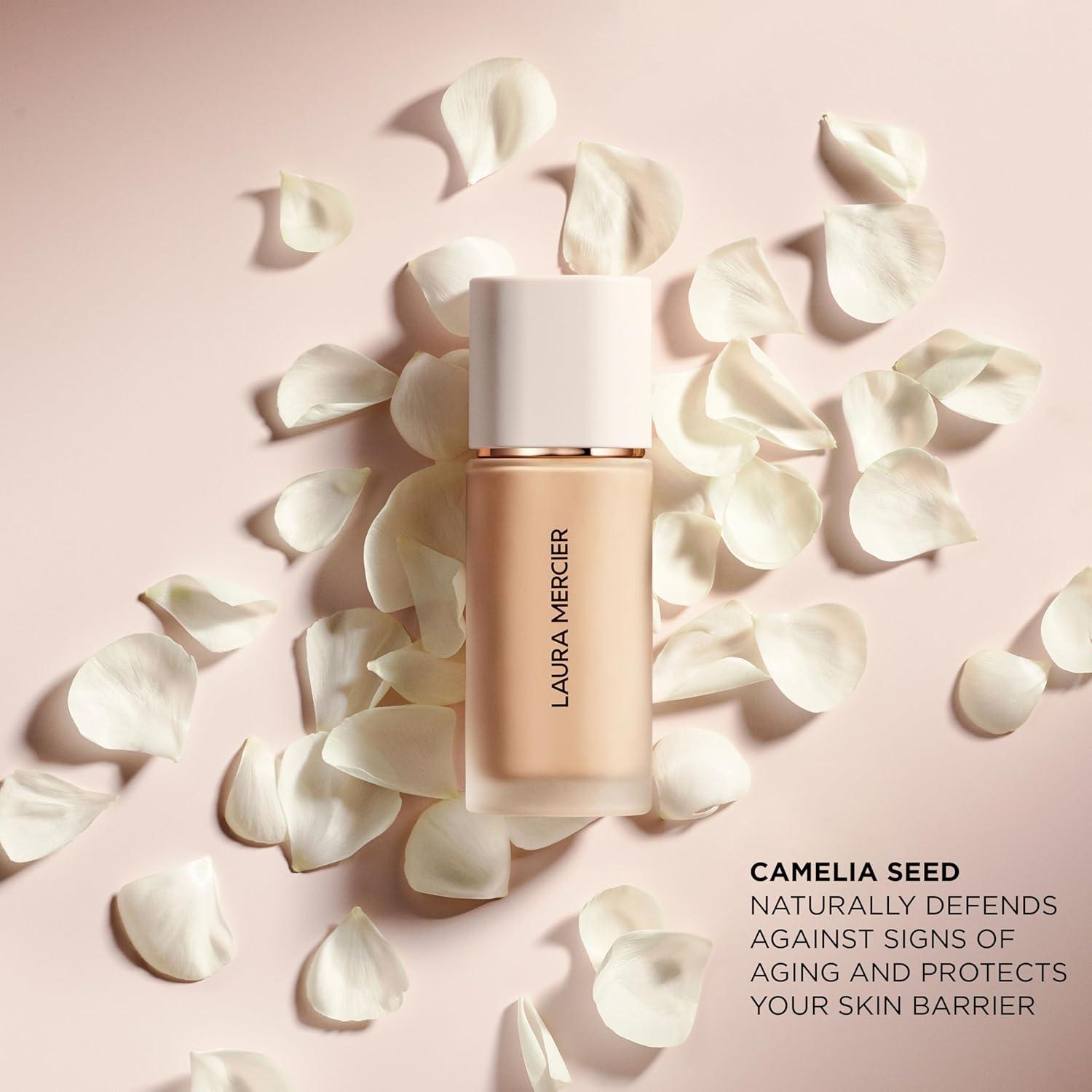 imageLaura Mercier Real Flawless Waterproof Liquid Foundation 12 HR FadeProof Wear Hydrating 6W1 Ganache  Translucent Loose Setting Powder in Medium Deep 24 HR Shine Control Soft Matte Finish Bundle