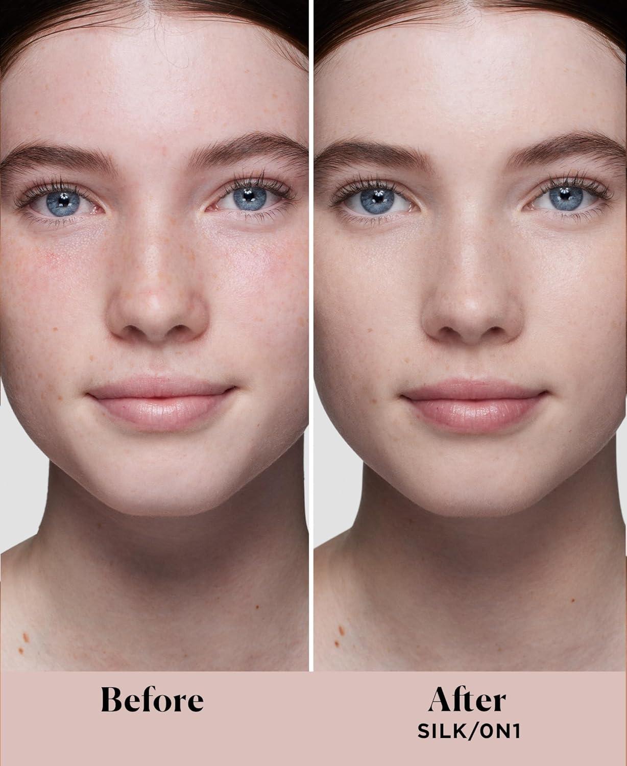 imageLaura Mercier Real Flawless Weightless Perfecting Waterproof Liquid Foundation MediumBuildable Coverage 12 HR FadeProof Wear Hydrating NonComedogenic 0N1 Silk  Foundation Brush Bundle