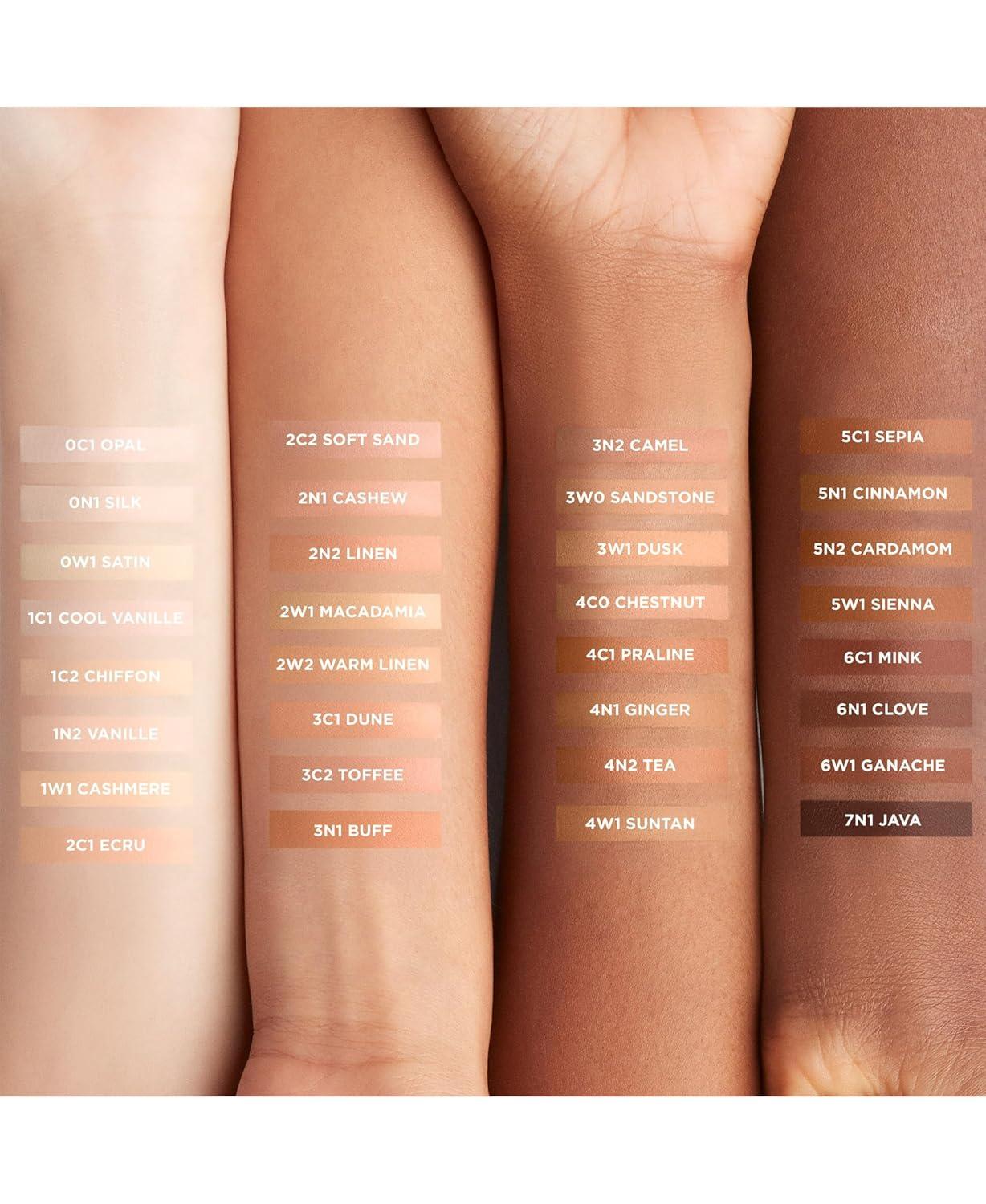 imageLaura Mercier Real Flawless Weightless Perfecting Waterproof Liquid Foundation MediumBuildable Coverage 12 HR FadeProof Wear Hydrating NonComedogenic 0N1 Silk  Foundation Brush Bundle
