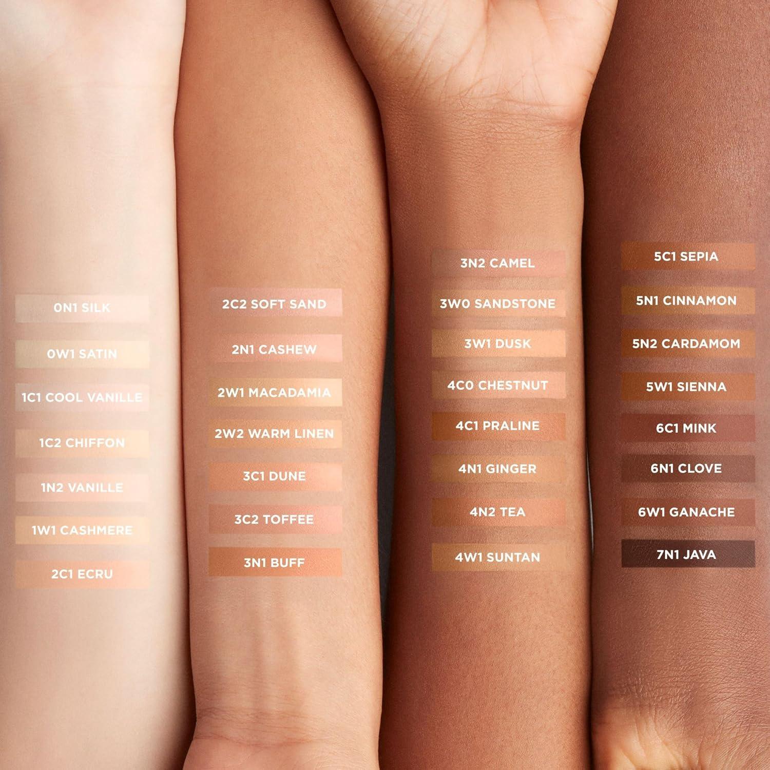 imageLaura Mercier Real Flawless Weightless Perfecting Waterproof Liquid Foundation MediumBuildable Coverage 12 HR FadeProof Wear Hydrating NonComedogenic 6W1 Ganache  Foundation Brush Bundle