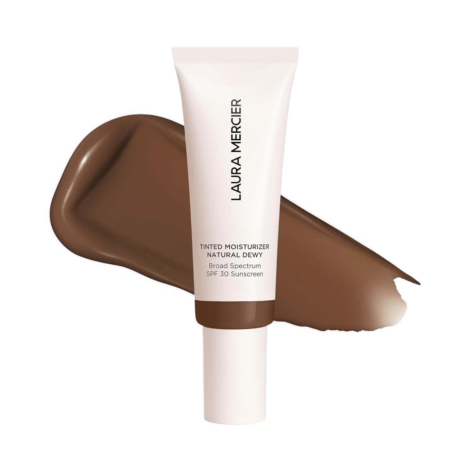 imageLaura Mercier Tinted Moisturizer Natural Dewy with SPF 30 24HR Hydration Long Lasting Sheer to Light Buildable Coverage Dewy Finish Improve Skin Tone and Texture Skin Tint6N Umber Deep with neutral undertones