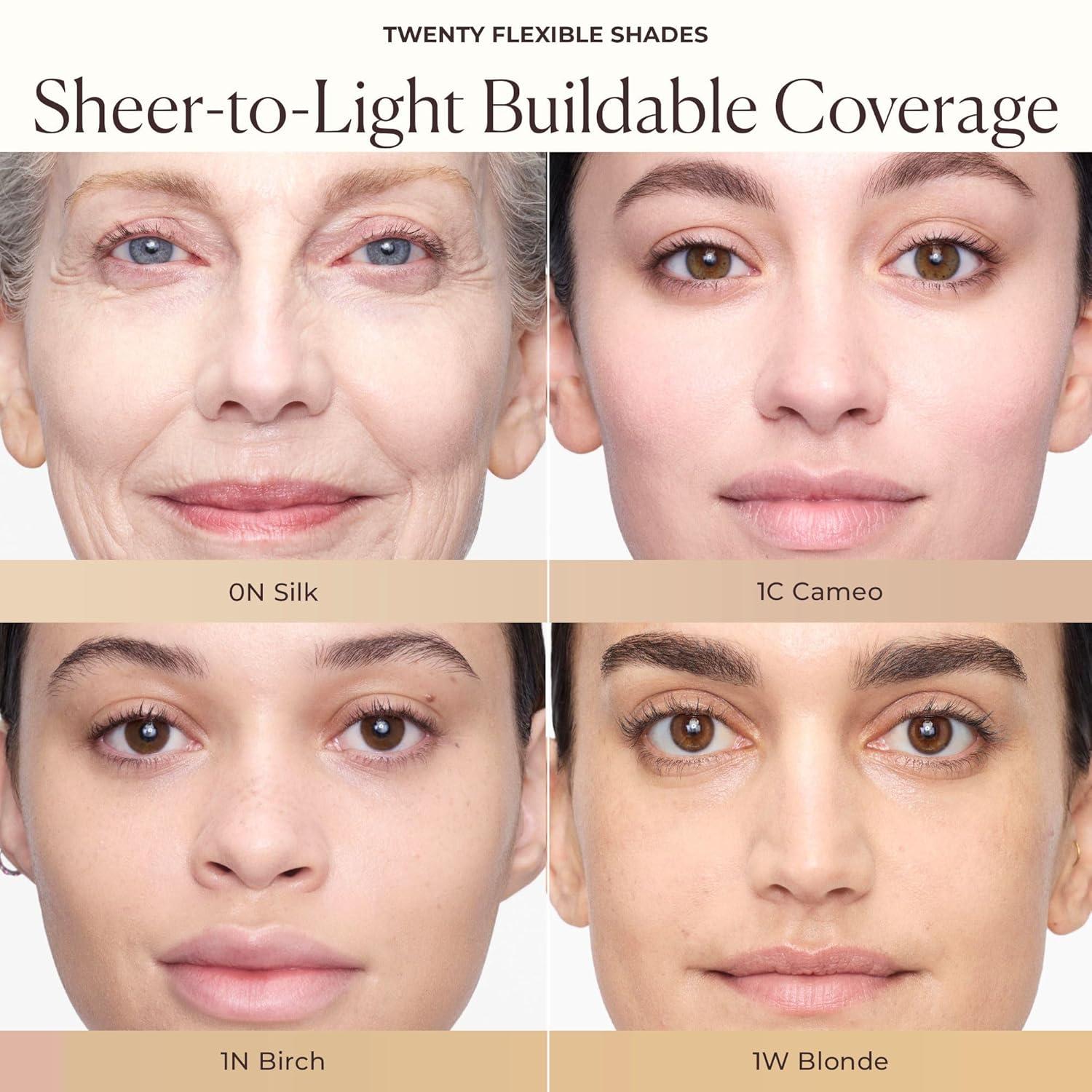 imageLaura Mercier Tinted Moisturizer Natural Dewy with SPF 30 24HR Hydration Long Lasting Sheer to Light Buildable Coverage Dewy Finish Improve Skin Tone and Texture Skin Tint1N Birch Fair with neutral undertones