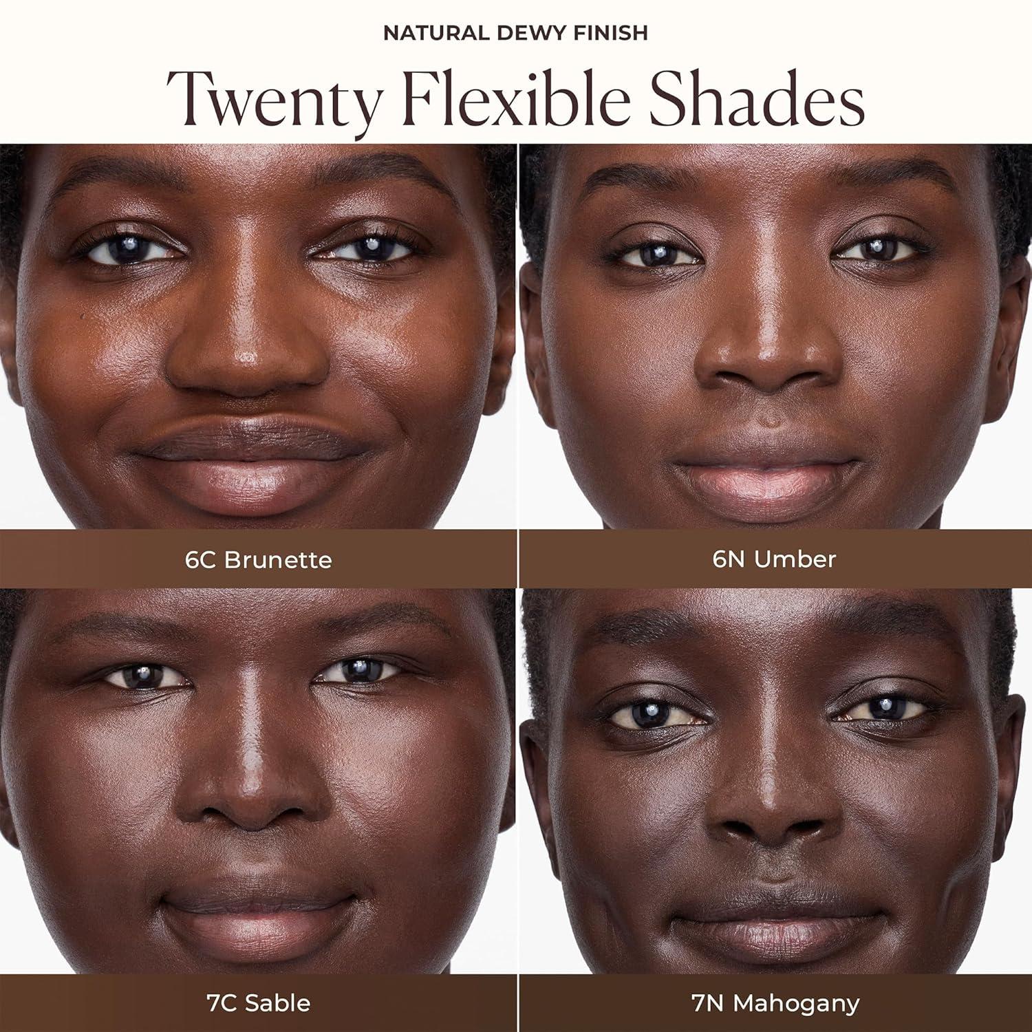 imageLaura Mercier Tinted Moisturizer Natural Dewy with SPF 30 24HR Hydration Long Lasting Sheer to Light Buildable Coverage Dewy Finish Improve Skin Tone and Texture Skin Tint7N Mahogany Rich Deep with neutral undertones