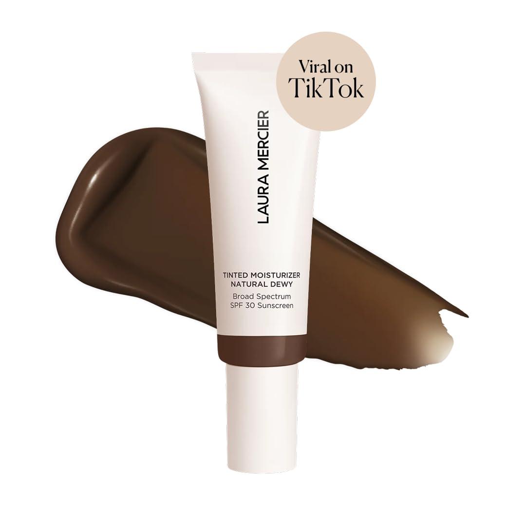 imageLaura Mercier Tinted Moisturizer Natural Dewy with SPF 30 24HR Hydration Long Lasting Sheer to Light Buildable Coverage Dewy Finish Improve Skin Tone and Texture Skin Tint7N Mahogany Rich Deep with neutral undertones
