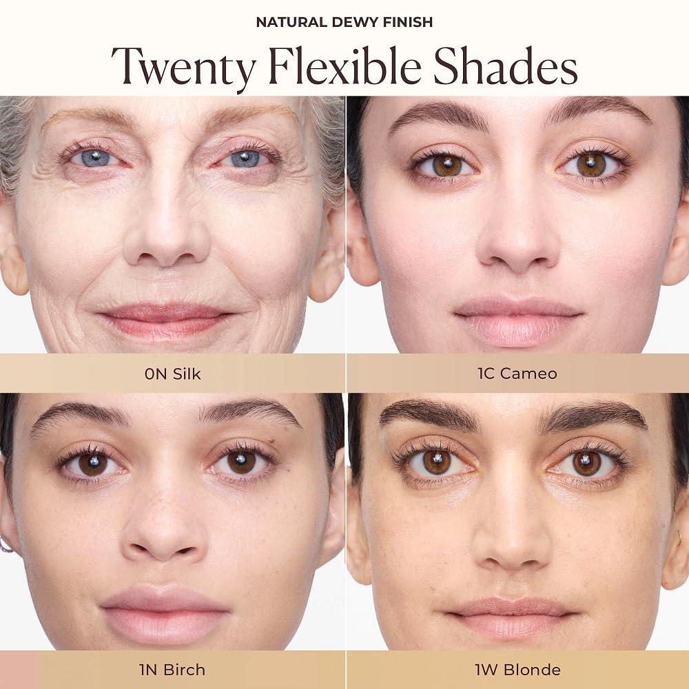 imageLaura Mercier Tinted Moisturizer Natural Dewy with SPF 30 24HR Hydration Long Lasting Sheer to Light Buildable Coverage Dewy Finish Improve Skin Tone and Texture Skin Tint0N Silk  Very fair with neutral undertones
