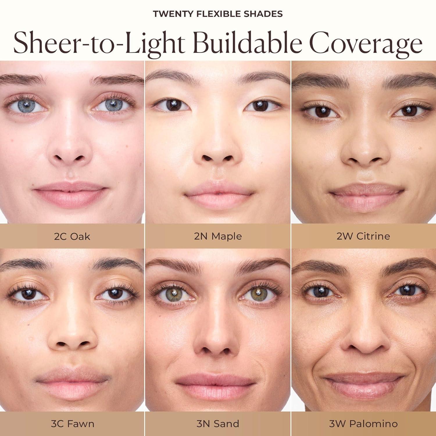 imageLaura Mercier Tinted Moisturizer Natural Dewy with SPF 30 24HR Hydration Long Lasting Sheer to Light Buildable Coverage Dewy Finish Improve Skin Tone and Texture Skin Tint3W Palomino Light Medium with warm undertones
