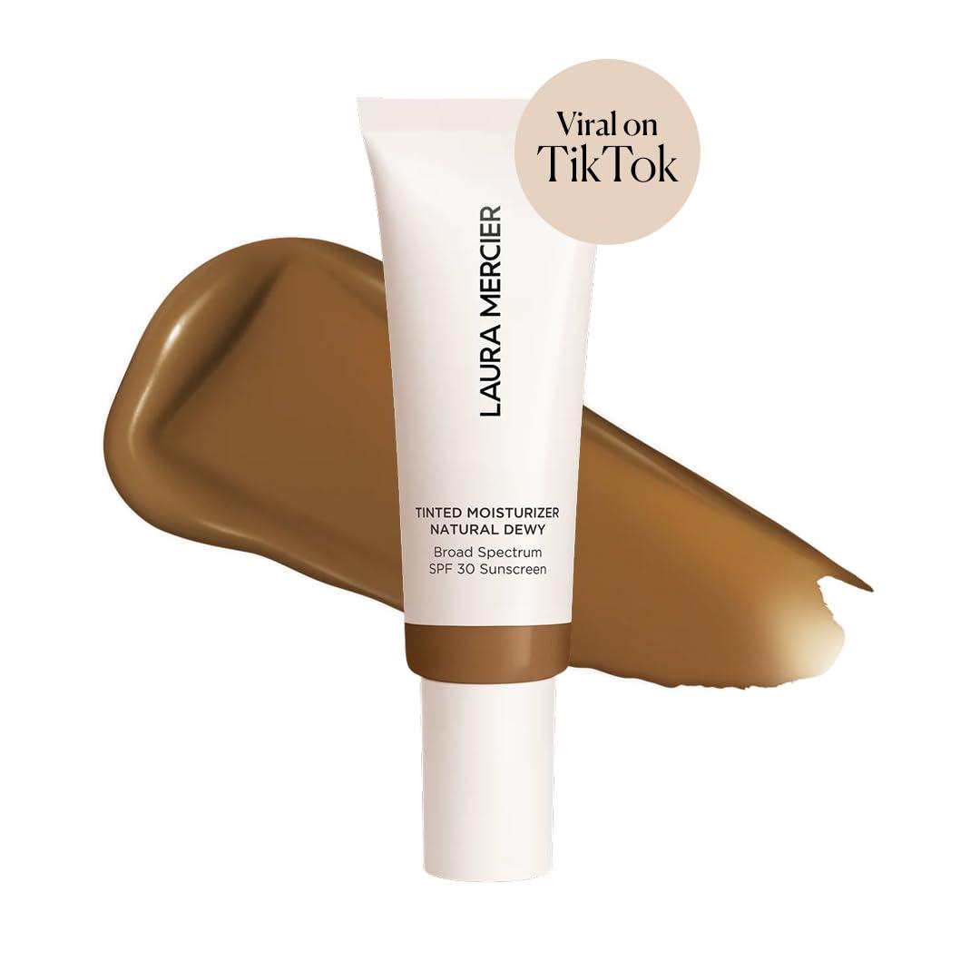 imageLaura Mercier Tinted Moisturizer Natural Dewy with SPF 30 24HR Hydration Long Lasting Sheer to Light Buildable Coverage Dewy Finish Improve Skin Tone and Texture Skin Tint5W Terracotta Medium Deep with warm undertones