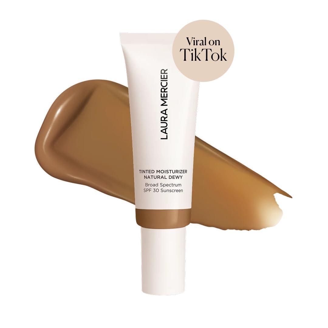 imageLaura Mercier Tinted Moisturizer Natural Dewy with SPF 30 24HR Hydration Long Lasting Sheer to Light Buildable Coverage Dewy Finish Improve Skin Tone and Texture Skin Tint5N Clay Medium Deep with neutral undertones