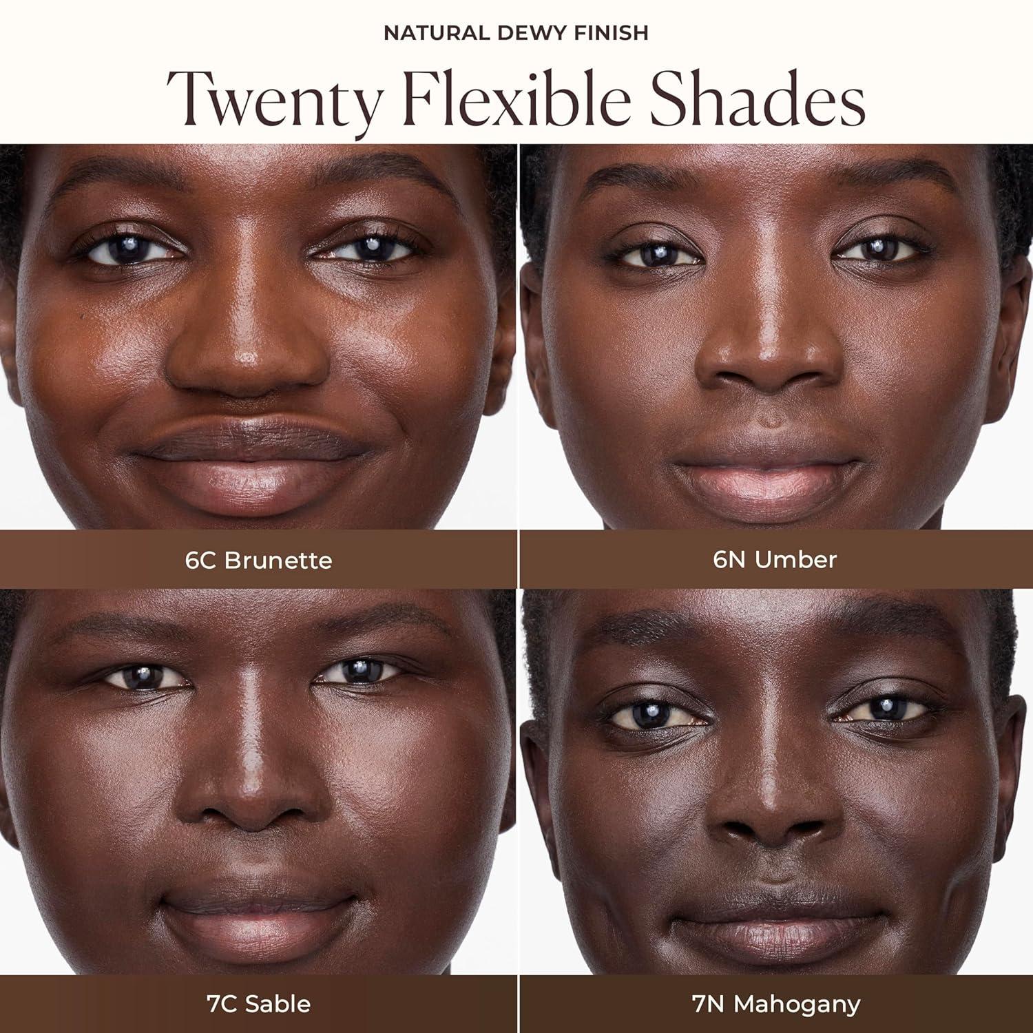 imageLaura Mercier Tinted Moisturizer Natural Dewy with SPF 30 24HR Hydration Long Lasting Sheer to Light Buildable Coverage Dewy Finish Improve Skin Tone and Texture Skin Tint7N Mahogany Rich Deep with neutral undertones