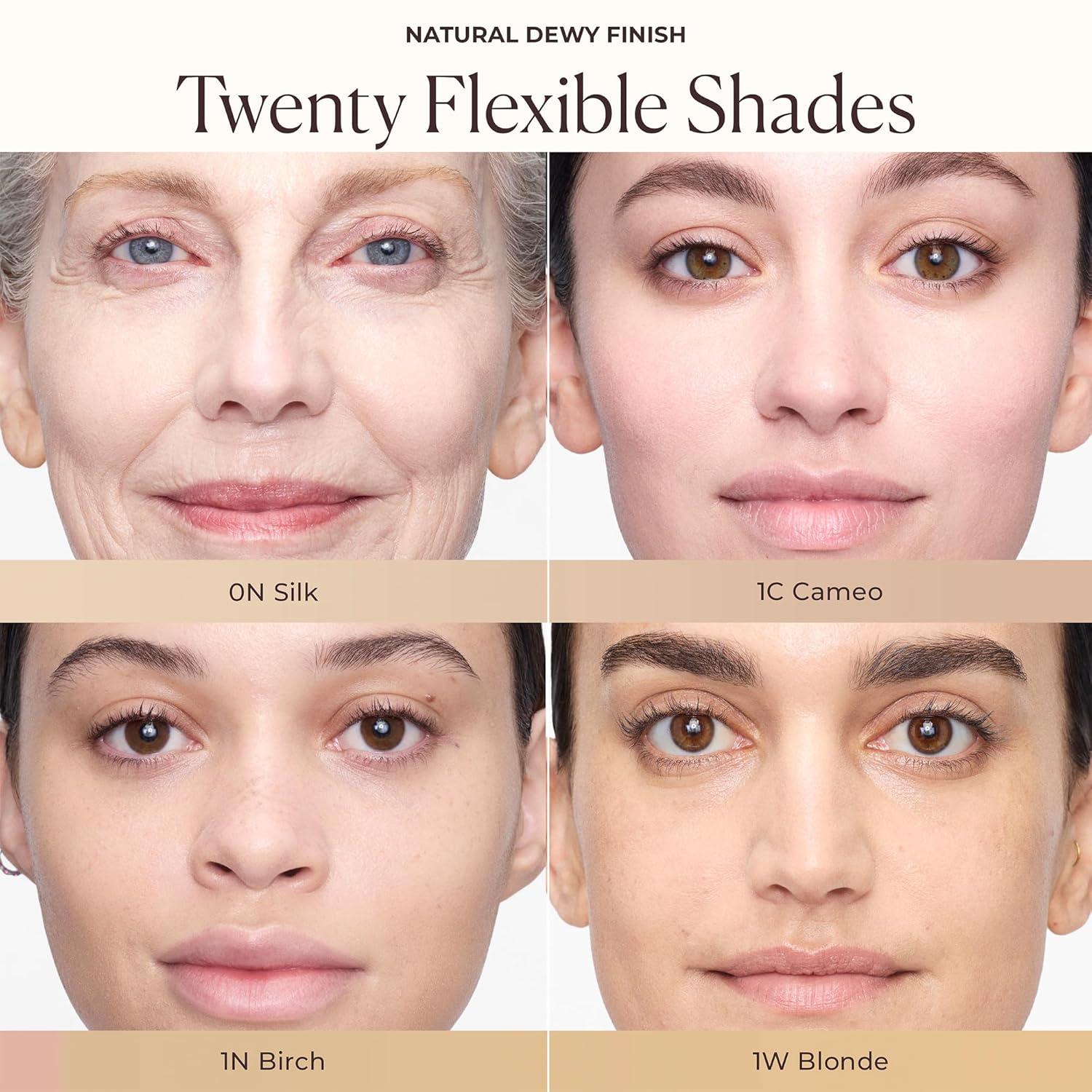 imageLaura Mercier Tinted Moisturizer Natural Dewy with SPF 30 24HR Hydration Long Lasting Sheer to Light Buildable Coverage Dewy Finish Improve Skin Tone and Texture Skin Tint1N Birch Fair with neutral undertones