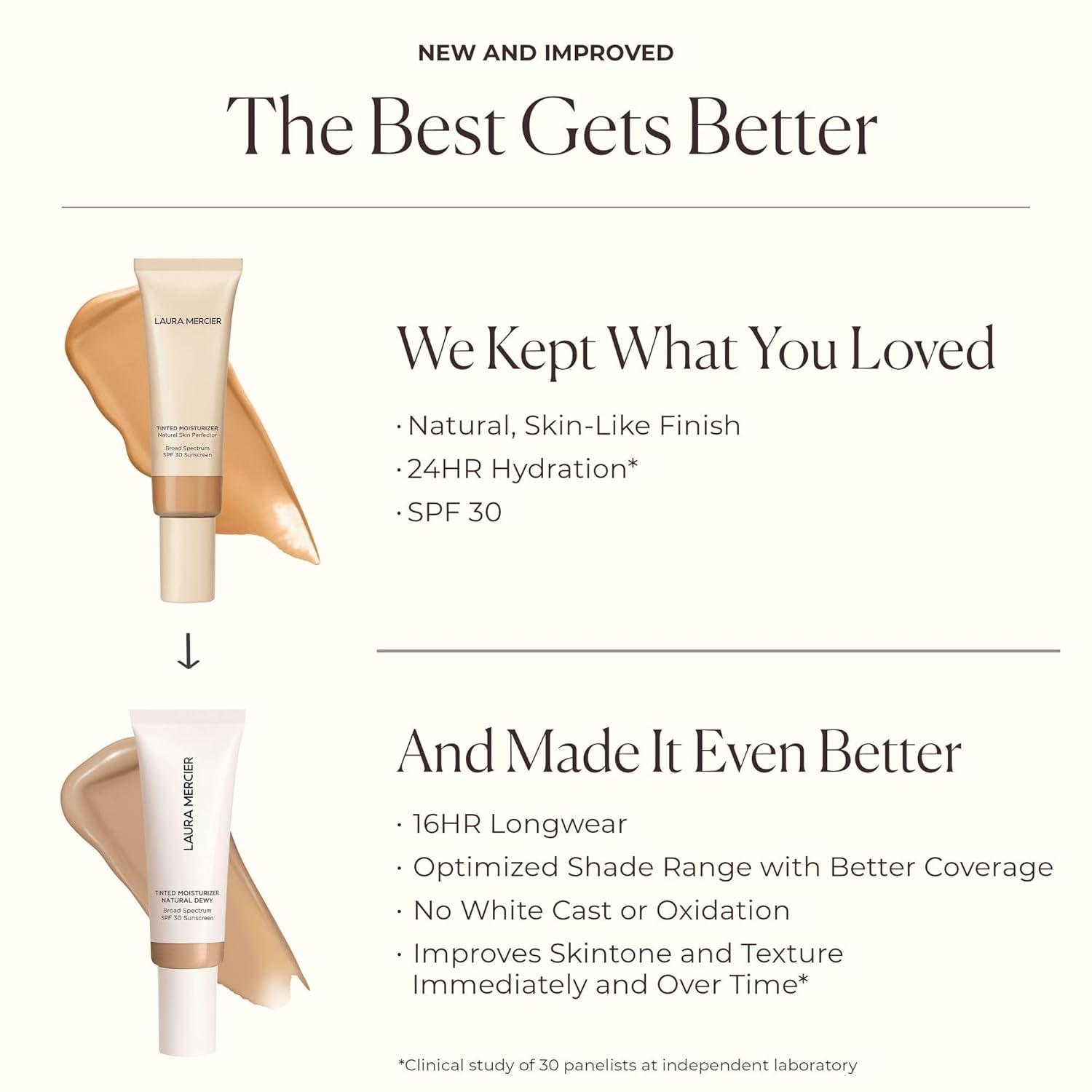 imageLaura Mercier Tinted Moisturizer Natural Dewy with SPF 30 24HR Hydration Long Lasting Sheer to Light Buildable Coverage Dewy Finish Improve Skin Tone and Texture Skin Tint5W Terracotta Medium Deep with warm undertones