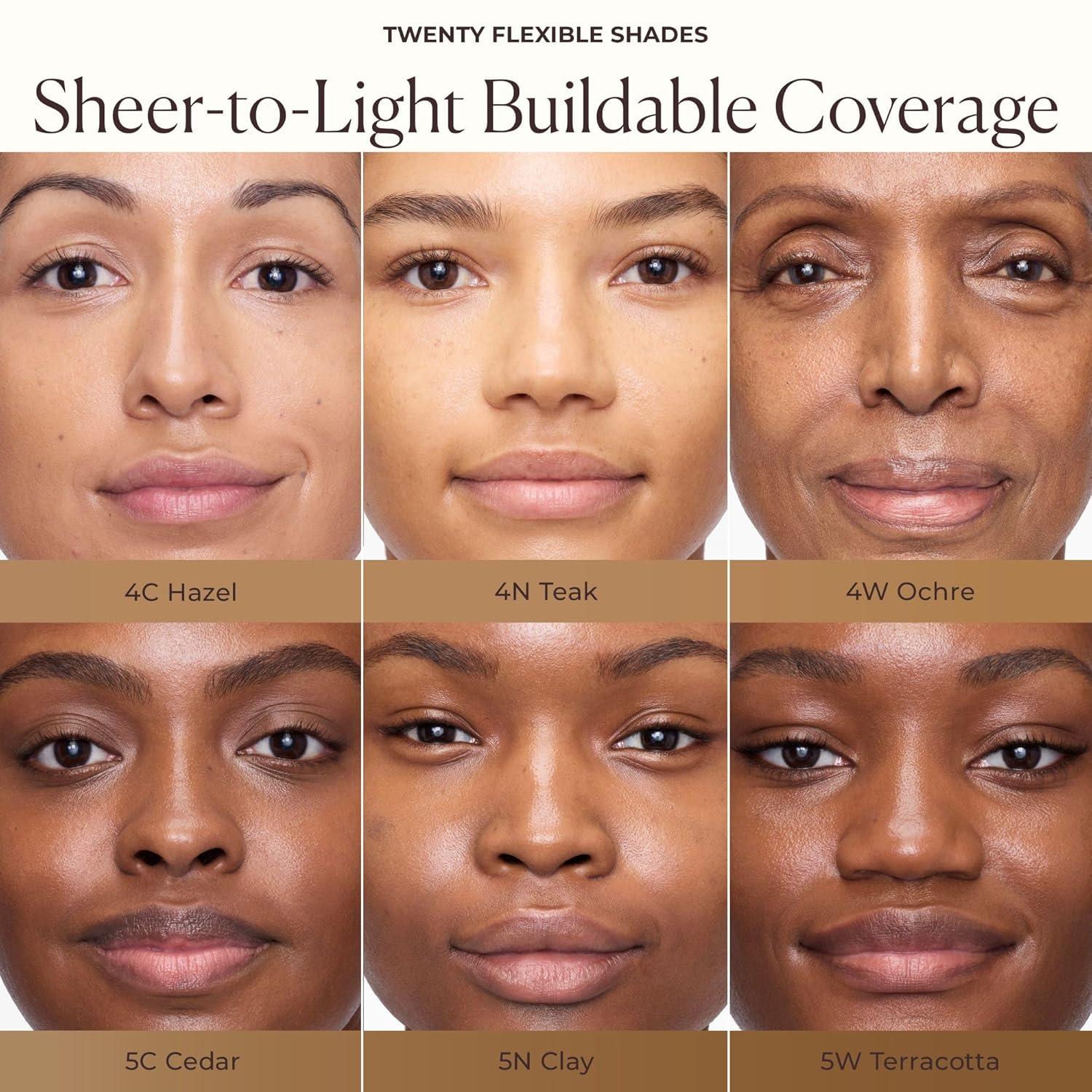 imageLaura Mercier Tinted Moisturizer Natural Dewy with SPF 30 24HR Hydration Long Lasting Sheer to Light Buildable Coverage Dewy Finish Improve Skin Tone and Texture Skin Tint4W Ochre Medium with warm undertones