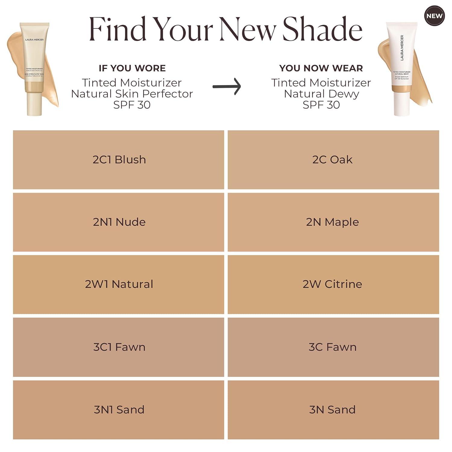 imageLaura Mercier Tinted Moisturizer Natural Dewy with SPF 30 24HR Hydration Long Lasting Sheer to Light Buildable Coverage Dewy Finish Improve Skin Tone and Texture Skin Tint1N Birch Fair with neutral undertones