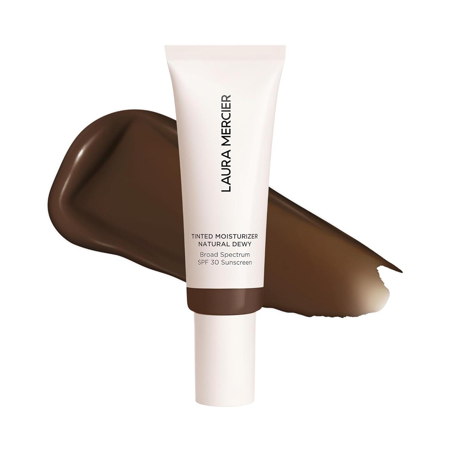 imageLaura Mercier Tinted Moisturizer Natural Dewy with SPF 30 24HR Hydration Long Lasting Sheer to Light Buildable Coverage Dewy Finish Improve Skin Tone and Texture Skin Tint7N Mahogany Rich Deep with neutral undertones