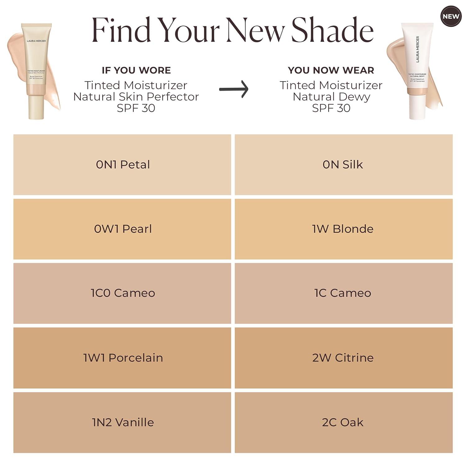 imageLaura Mercier Tinted Moisturizer Natural Dewy with SPF 30 24HR Hydration Long Lasting Sheer to Light Buildable Coverage Dewy Finish Improve Skin Tone and Texture Skin Tint0N Silk  Very fair with neutral undertones
