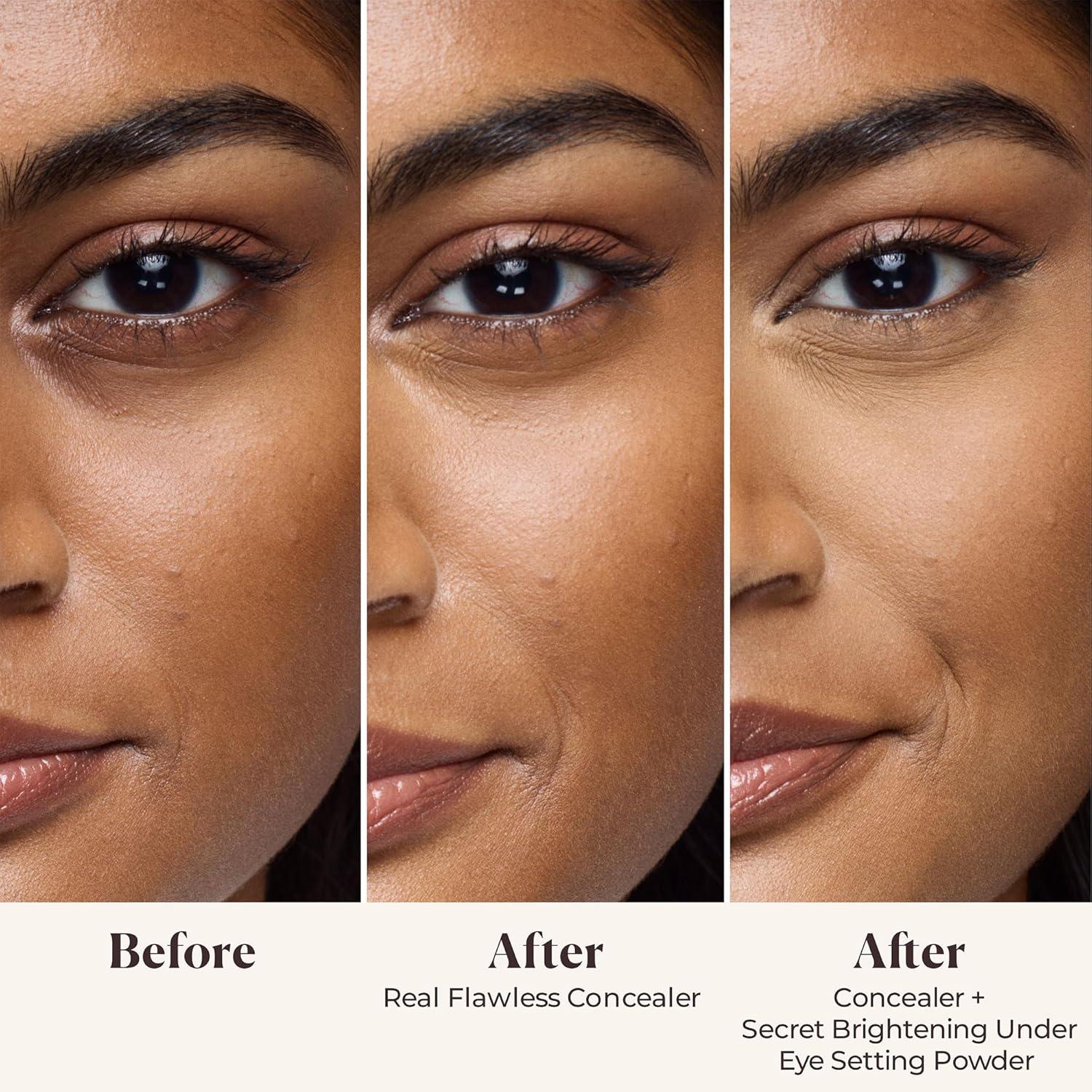 imageLaura Mercier Translucent Loose Setting Powder in Shade Translucent Honey and Secret Brightening Color Correcting Powder for Under Eyes in Shade Golden Bundle