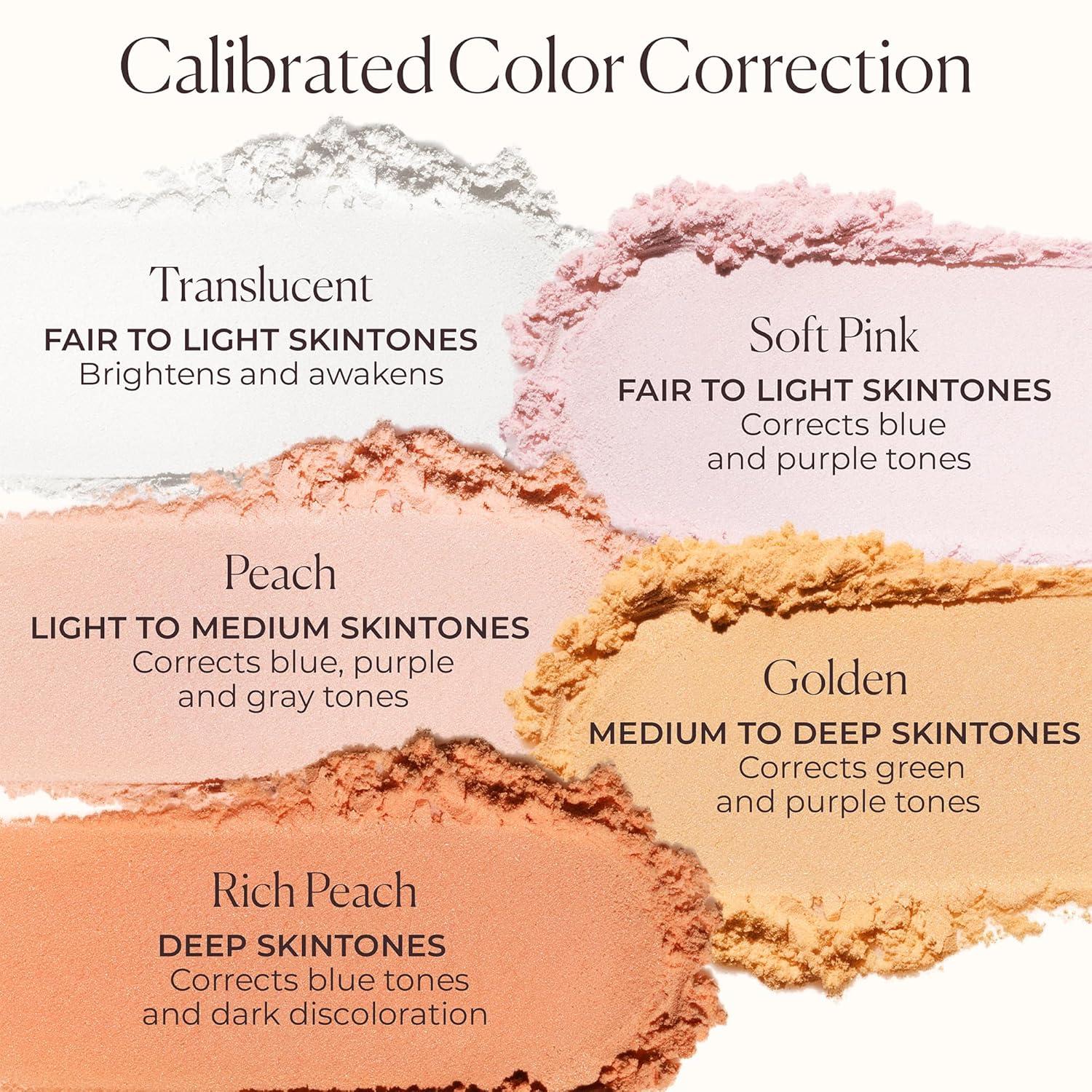 imageLaura Mercier Translucent Loose Setting Powder in Shade Translucent and Secret Brightening Color Correcting Powder for Under Eyes in Shade Soft Pink Bundle