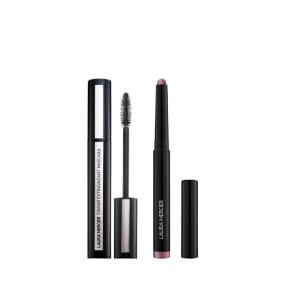 Laura Mercier Caviar Stick Cream Eyeshadow: Shimmer Finish, 24HR Wear, Long Lasting, Rich Color, Easily Blendable and Buildable, Waterproof, Amethyst + Caviar Extravagant Mascara Bundle