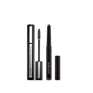 Laura Mercier Caviar Stick Cream Eyeshadow: Shimmer Finish, 24HR Wear, Long Lasting, Rich Color, Easily Blendable and Buildable, Waterproof, Cocoa + Caviar Extravagant Mascara Bundle