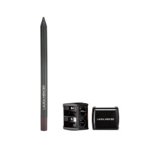Laura Mercier Caviar Tightline Eyeliner and Pencil Sharpener Bundle: Long Lasting Color, Crease-proof, Waterproof, Shade Espresso Brown, Includes Cleaning Pick