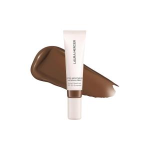 Laura Mercier Tinted Moisturizer Natural Dewy with SPF 30: 24HR+ Hydration, Long Lasting, Sheer to Light, Buildable Coverage, Dewy Finish, Improve Skin Tone and Texture, Skin Tint(6N Umber- Deep with neutral undertones)