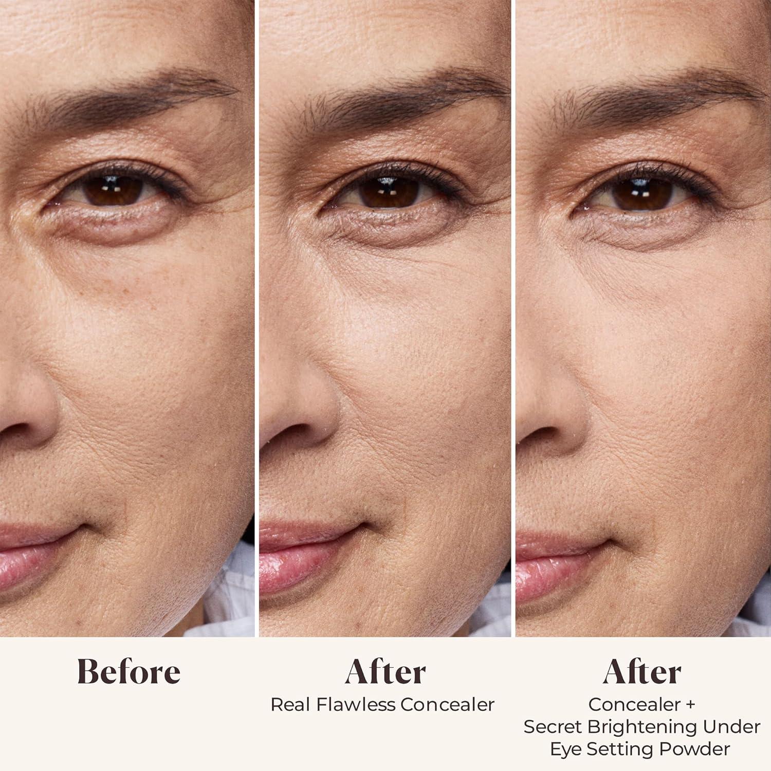 imageLaura Mercier Secret Brightening UnderEye Loose Setting Powder Peach  Pink Pigments to Brighten the Under Eye Color Correct Discoloration Sets ampamp Extends Concealer 6 Shades for All Skin TonesSoft Pink