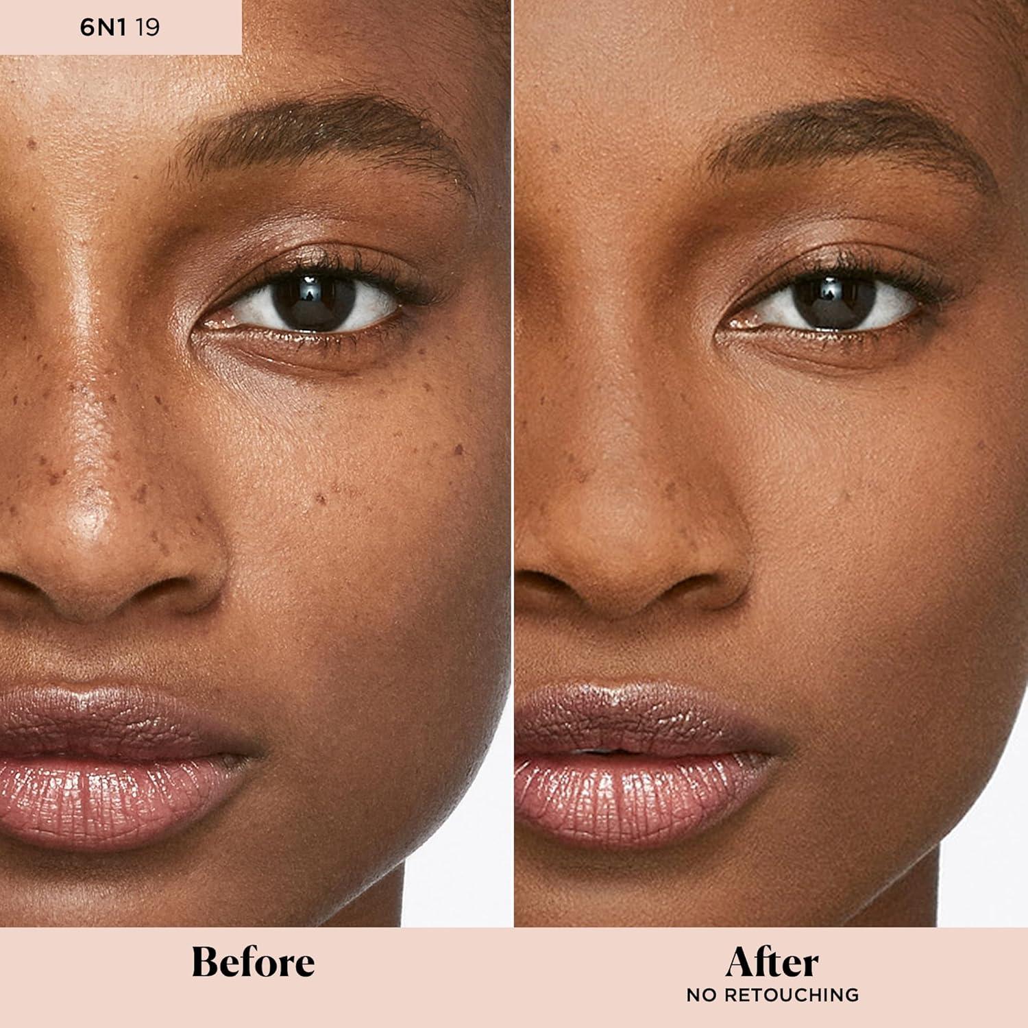 imageLaura Mercier Smooth Finish Foundation Powder NonComedogenic Breathable Sheer to Full Coverage Wet or Dry Application Matte or Natural Finish OilFree Ideal for All Skin TypesShade 19 6N1 deep with neutral undertones