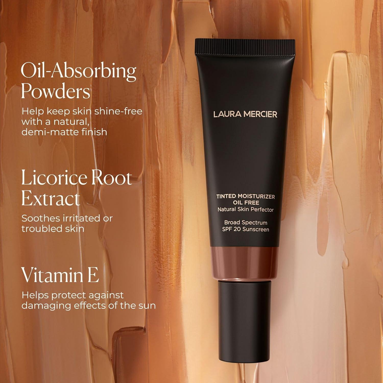 imageLaura Mercier Tinted Moisturizer Oil Free Natural Skin Perfector with SPF 20 All Day Shine Control Sheer Coverage Blurred Matte Finish For Oily Skin Skin Tint2N1 Nude light neutral 06