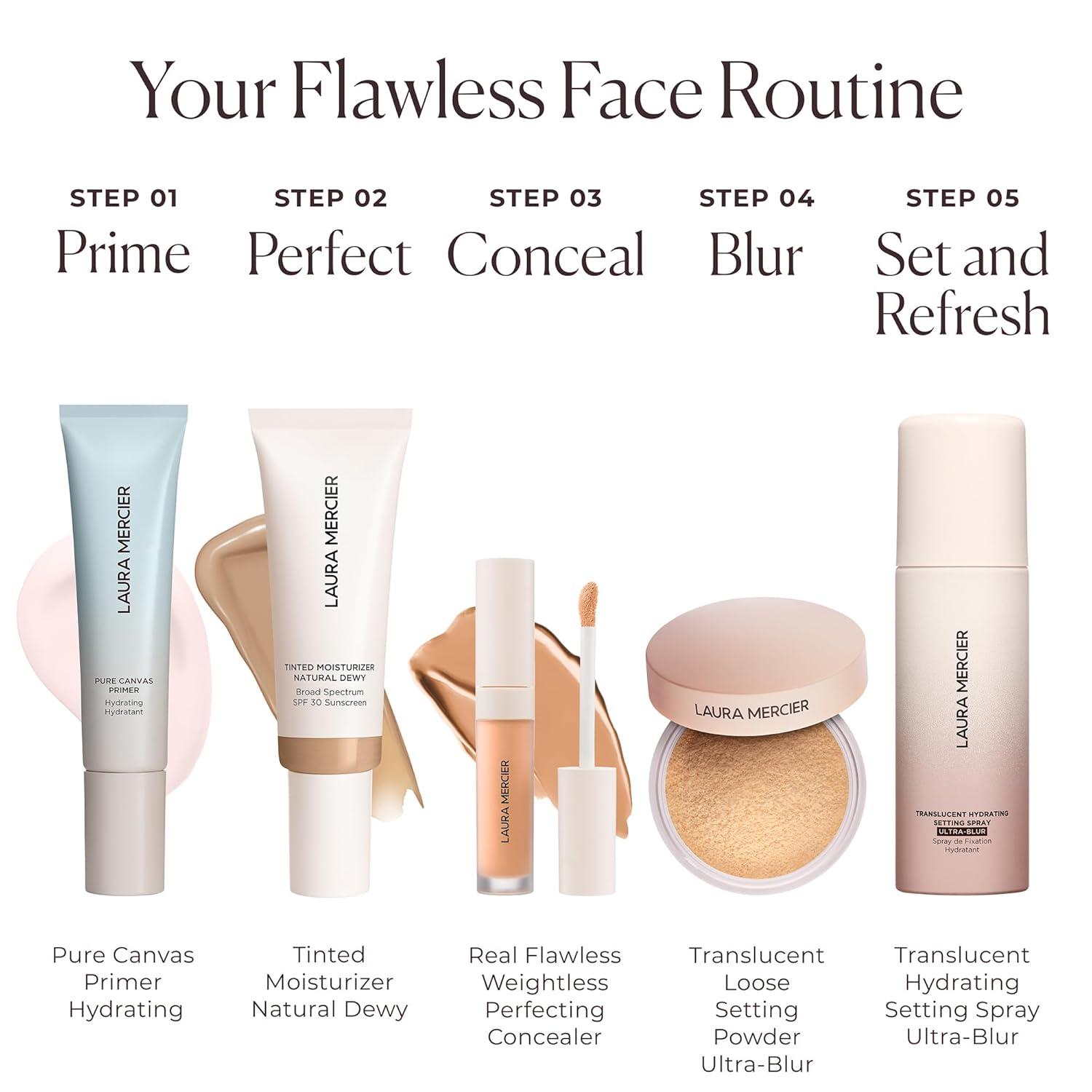 imageLaura Mercier Translucent Hydrating Setting Spray UltraBlur MicroFine Blurring Face Mist 24HR Shine Control Natural Finish Smudge ampamp TransferProof Infused with Hyaluronic Acid Niacinamide