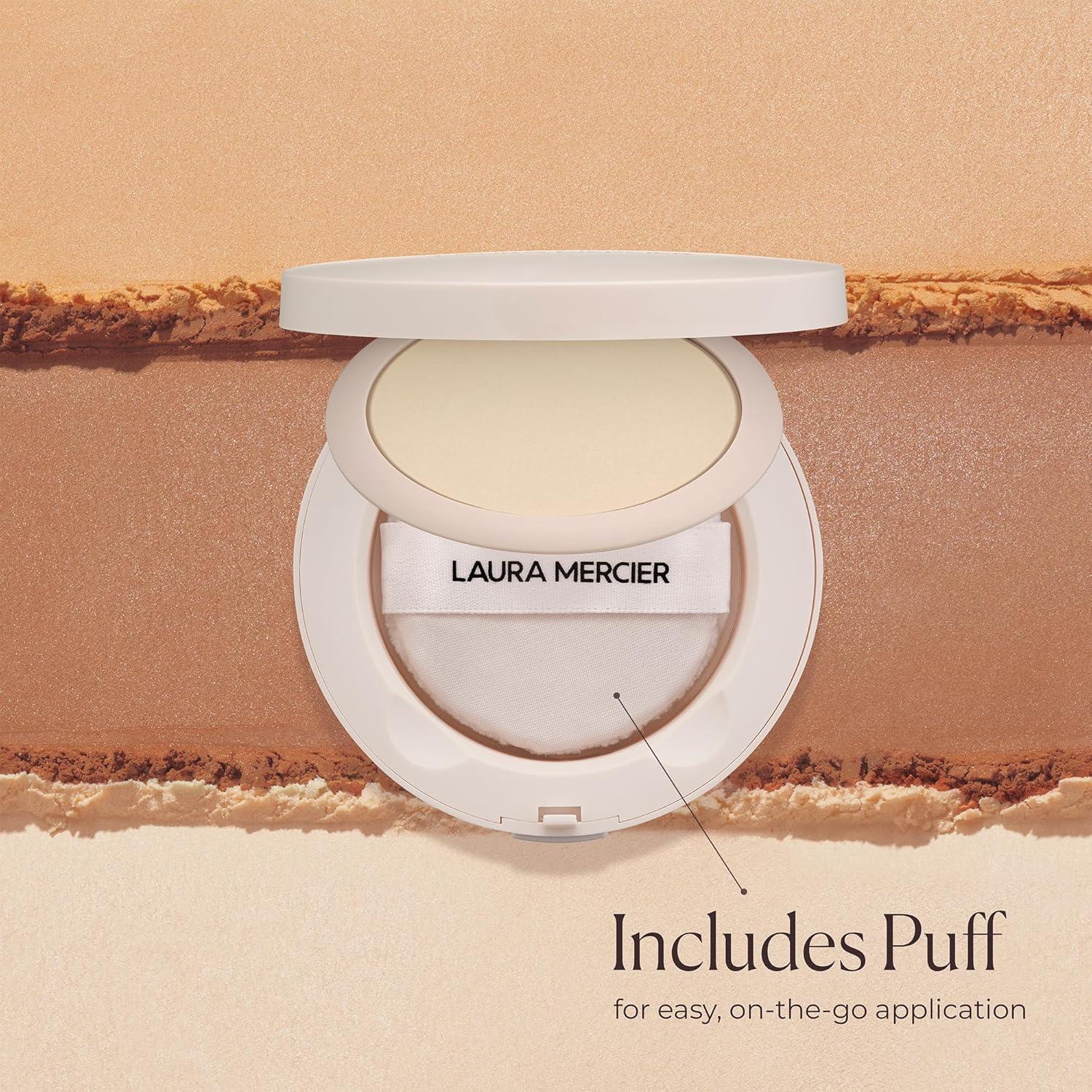 imageLaura Mercier UltraBlur TalcFree Waterproof Translucent Pressed Setting Powder 16HR Weightless Wear and Shine Control Hyaluronic Acid Infused for 24HR Hydration Natural Finish Includes PuffTranslucent