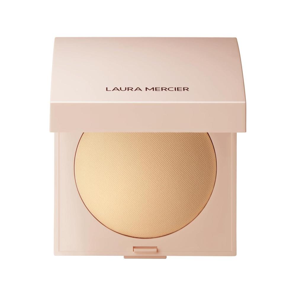 imageLaura Mercier Real Flawless Luminous Perfecting TalcFree Pressed Finishing Powder Creamy Formula Light Coverage Natural Luminous Finish Enlivens Skin Adds DimensionTranslucent Honey