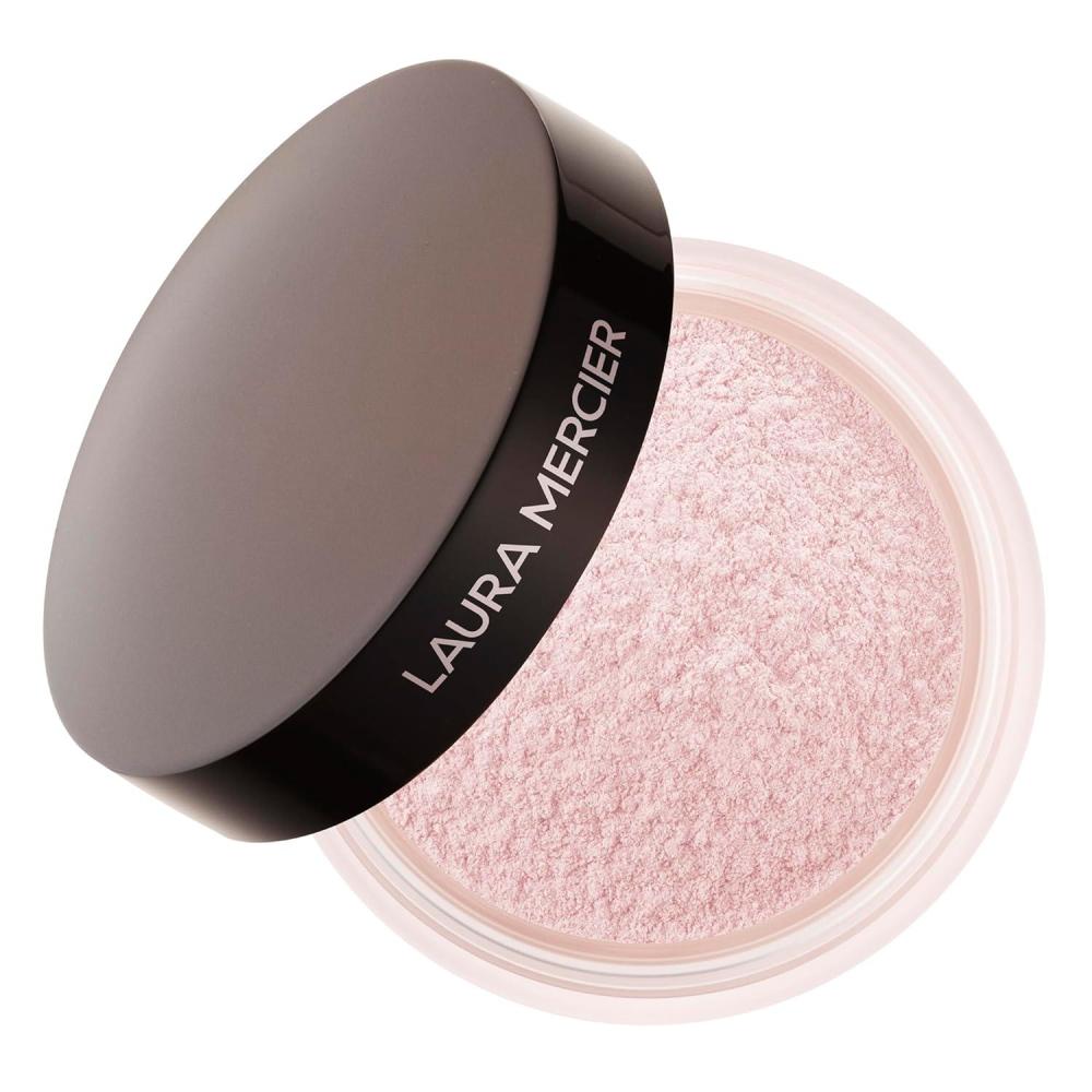 imageLaura Mercier Secret Brightening UnderEye Loose Setting Powder Peach  Pink Pigments to Brighten the Under Eye Color Correct Discoloration Sets ampamp Extends Concealer 6 Shades for All Skin TonesSoft Pink