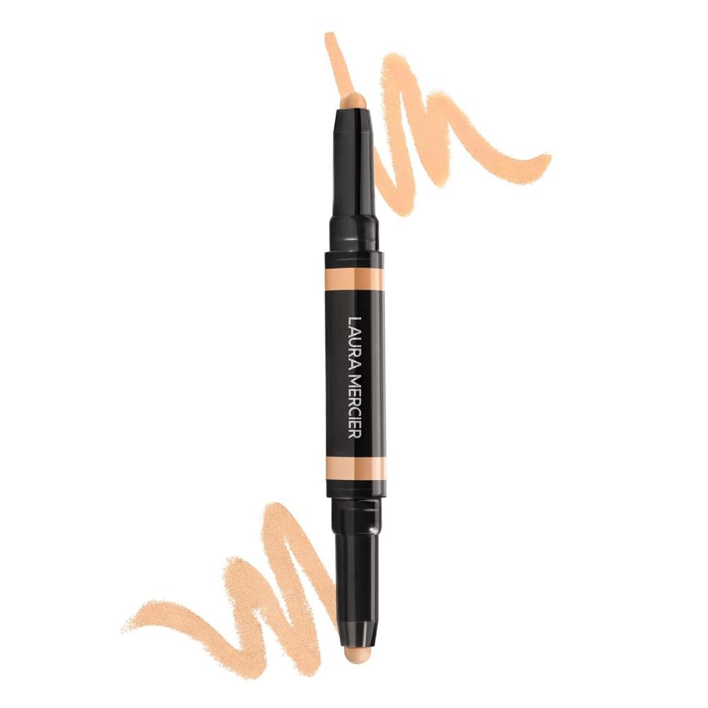 imageLaura Mercier Secret Camouflage Brighten and Correct Duo 2in1 Face and Under Eye Concealer Stick Blurs Imperfections and Reduces Appearance of Undereye Dark Circles Full Coverage2W  Light with warm undertones 05