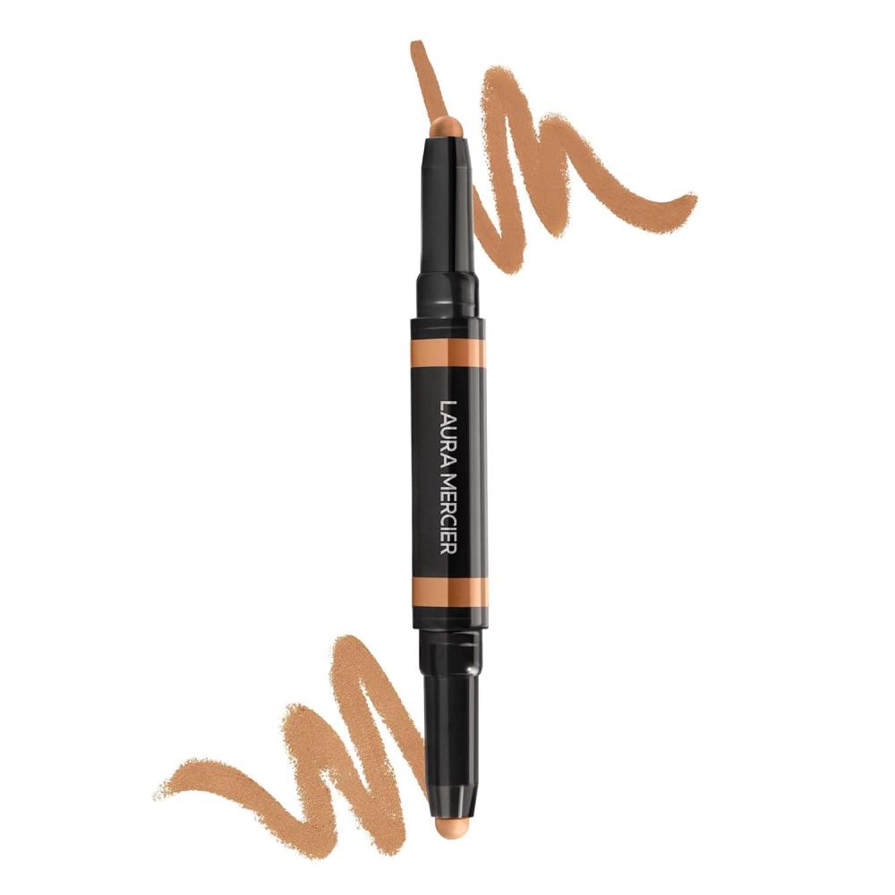 imageLaura Mercier Secret Camouflage Brighten and Correct Duo 2in1 Face and Under Eye Concealer Stick Blurs Imperfections and Reduces Appearance of Undereye Dark Circles Full Coverage5W Deep with warm undertones 11