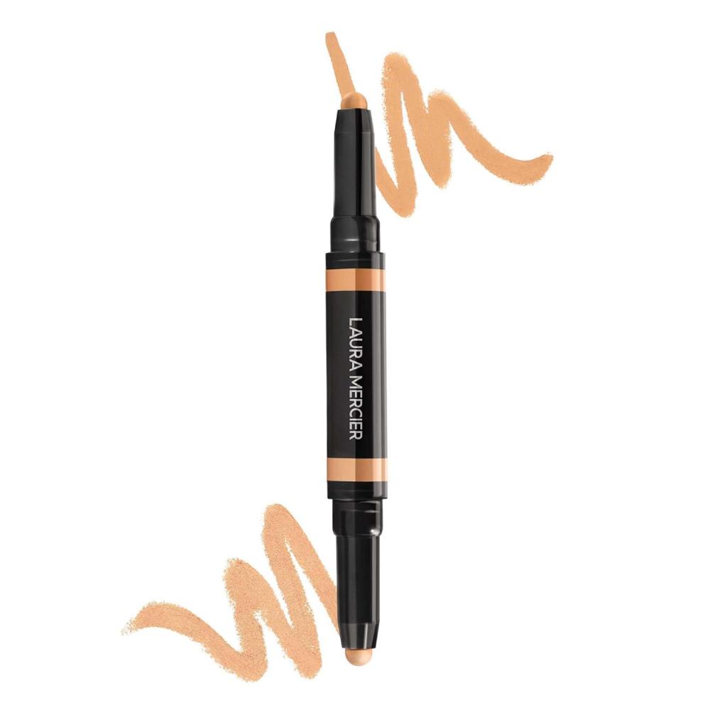 imageLaura Mercier Secret Camouflage Brighten and Correct Duo 2in1 Face and Under Eye Concealer Stick Blurs Imperfections and Reduces Appearance of Undereye Dark Circles Full Coverage3W  medium with warm undertones 07