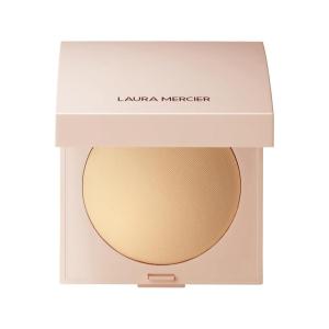 Laura Mercier Real Flawless Luminous Perfecting Talc-Free Pressed Finishing Powder, Creamy Formula, Light Coverage, Natural Luminous Finish, Enlivens Skin, Adds Dimension(Translucent Honey)