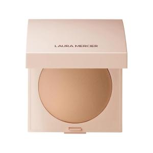 Laura Mercier Real Flawless Luminous Perfecting Talc-Free Pressed Finishing Powder, Creamy Formula, Light Coverage, Natural Luminous Finish, Enlivens Skin, Adds Dimension(Translucent Medium)