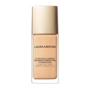 Laura Mercier Flawless Lumière Foundation, 15HR Hydration, Medium to Full Coverage, Breathable Formula, Improves the Look of Dull and Dry Skin, Luminous Finish, Non-Comedogenic, Vitamin C Infused(2C1 Ecru – light with cool undertones (06))